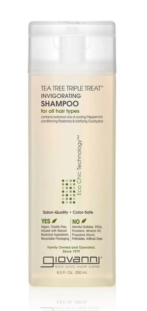 TeaTree Triple Treat Shampoo 250ml-GIOVANNI-Matakana Pharmacy